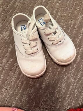 Keds Kids White Lace-Up Sneakers
